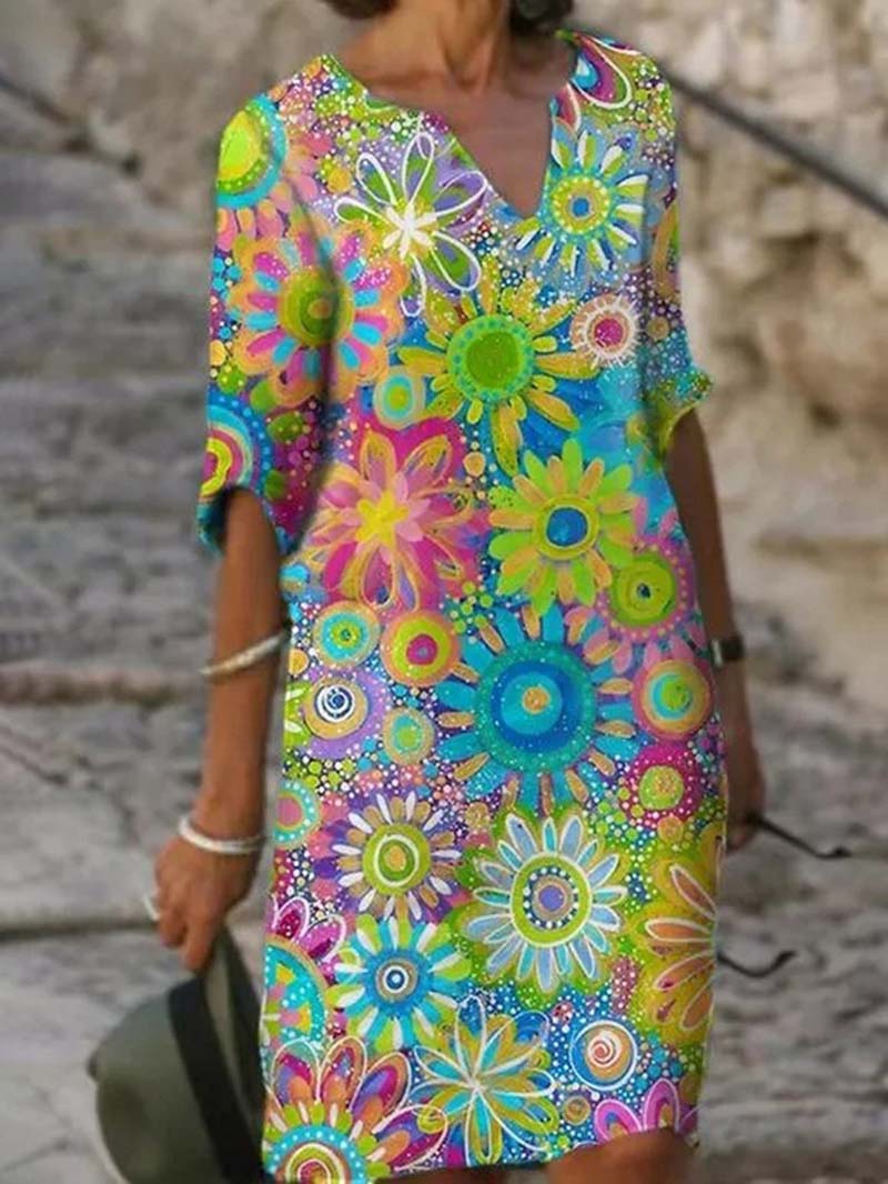 Emily – Floral Print Dress - Image 2