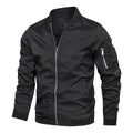 Męska kurtka typu bomber o kroju slim fit z zamkiem błyskawicznym - J&B; - 14 - Livia-Moda