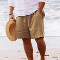 Bastian – Casual Linen Beach Shorts - Image 1