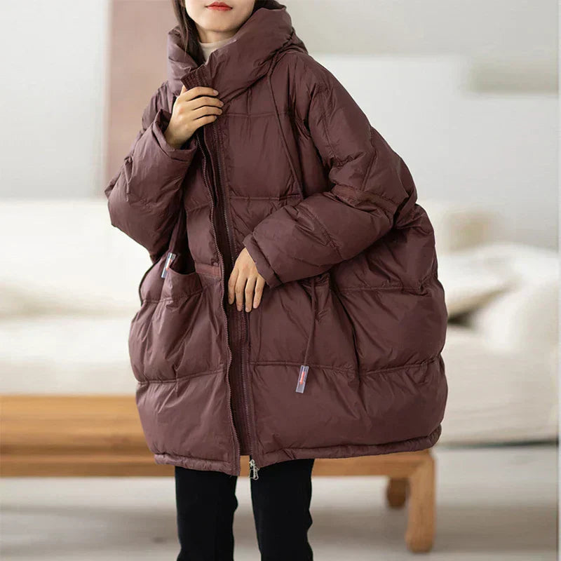 Olivia - Kurtka damska puchowa oversize zimowa
