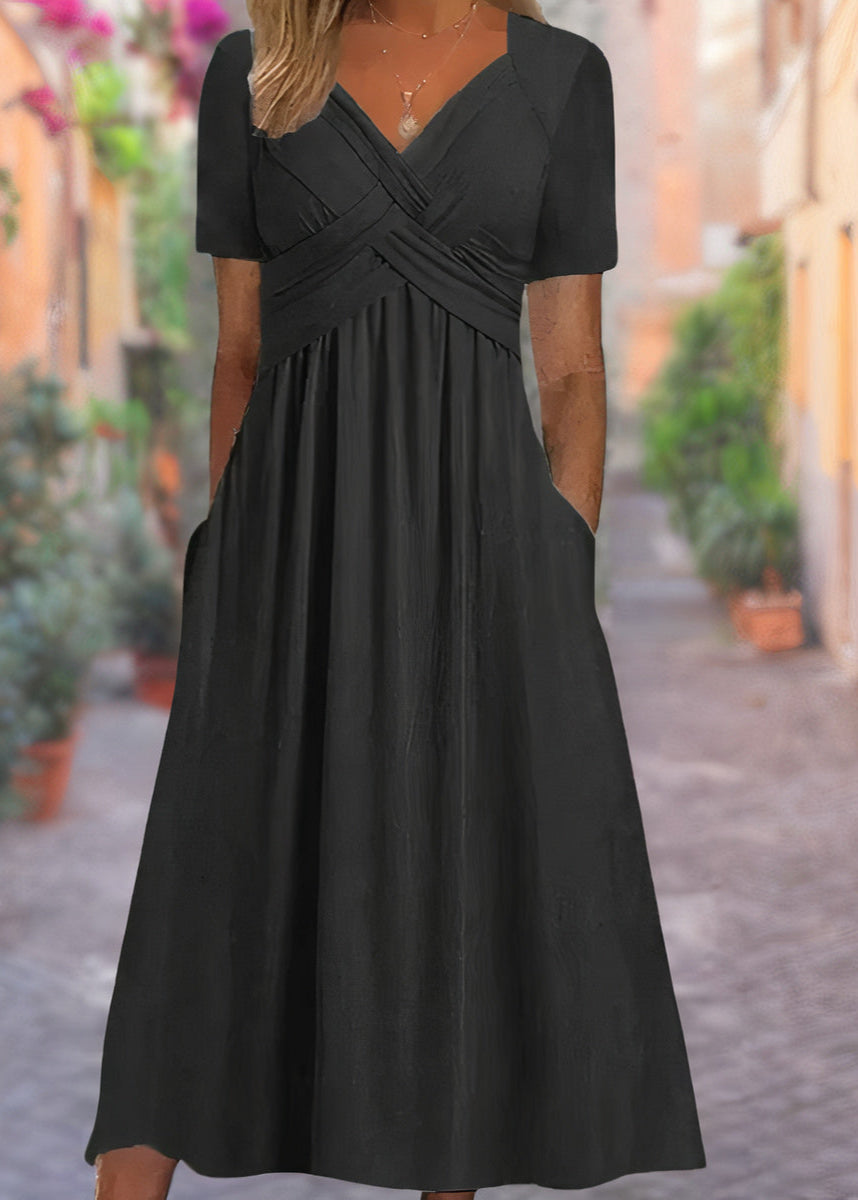 Emma – V-Neck Tummy-Covering Dress - Image 1
