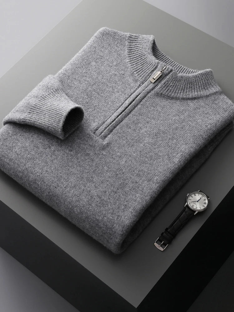 Mateo – Sweter z Półzamkiem i Stójką
