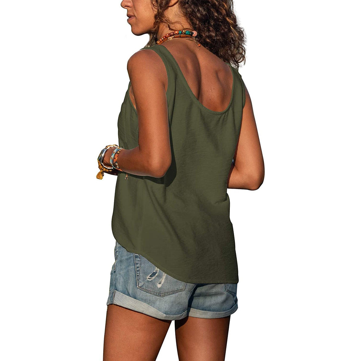Alma – Elegancki damski tank top na ramiączkach