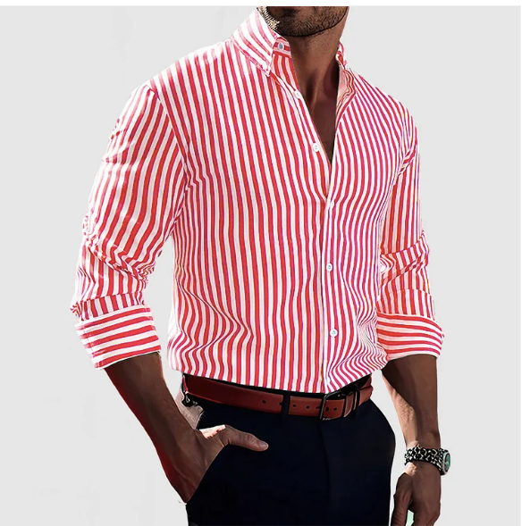 Philipp – Long Sleeve Striped Shirt - Image 6