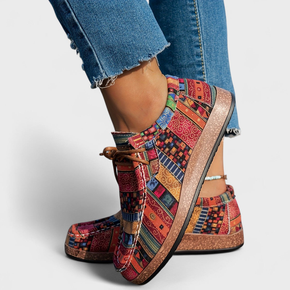 Helga – Cushioned sole Lace-Up Shoes - Image 2