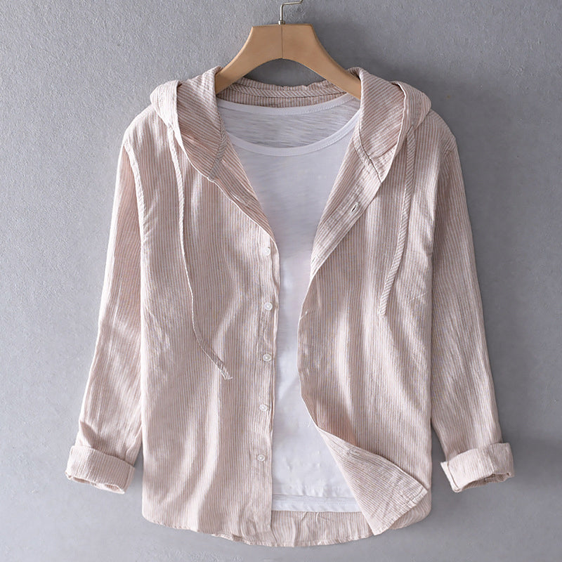 Hannah – Long Sleeve Hooded Blouse - Image 3