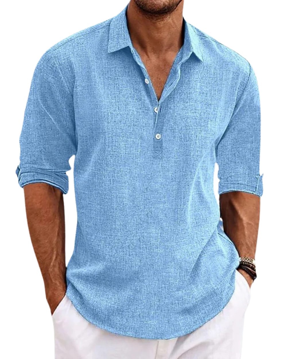 Ethan – Refined Button-Front Classic Shirt - Image 1