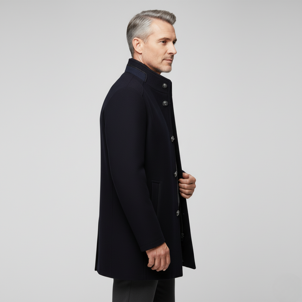 Daniel – Męski Elegancki Płaszcz Ocieplany