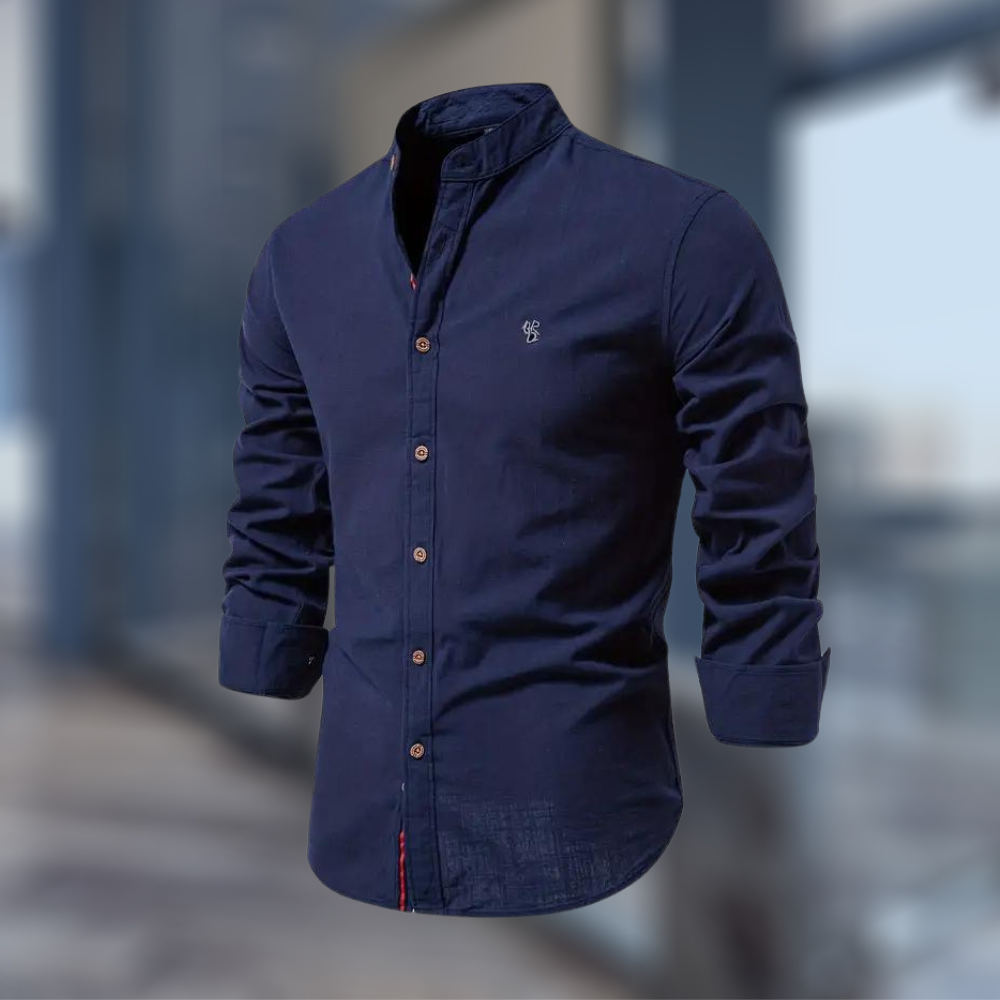 Robert – Casual shirt with a stand-up collar for Men - Image 5