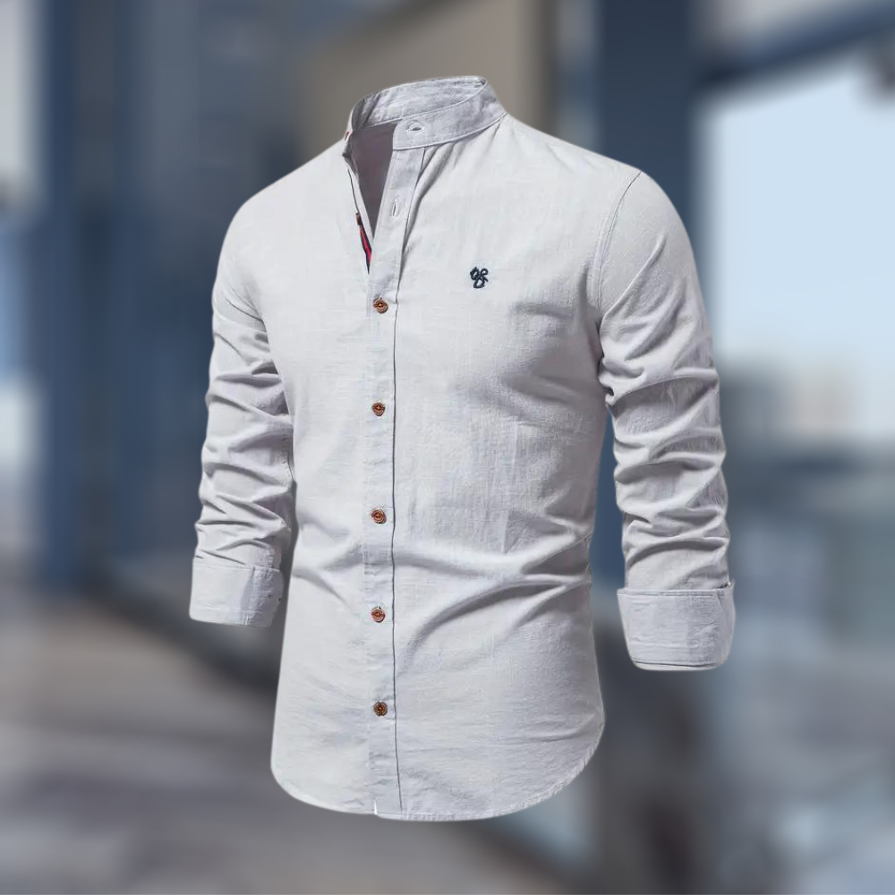 Robert – Casual shirt with a stand-up collar for Men - Image 6
