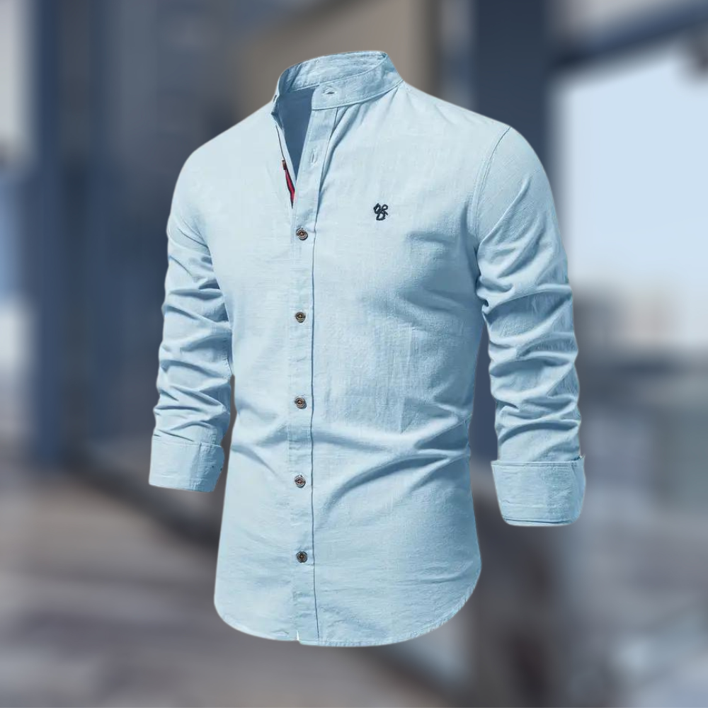 Robert – Casual shirt with a stand-up collar for Men - Image 8