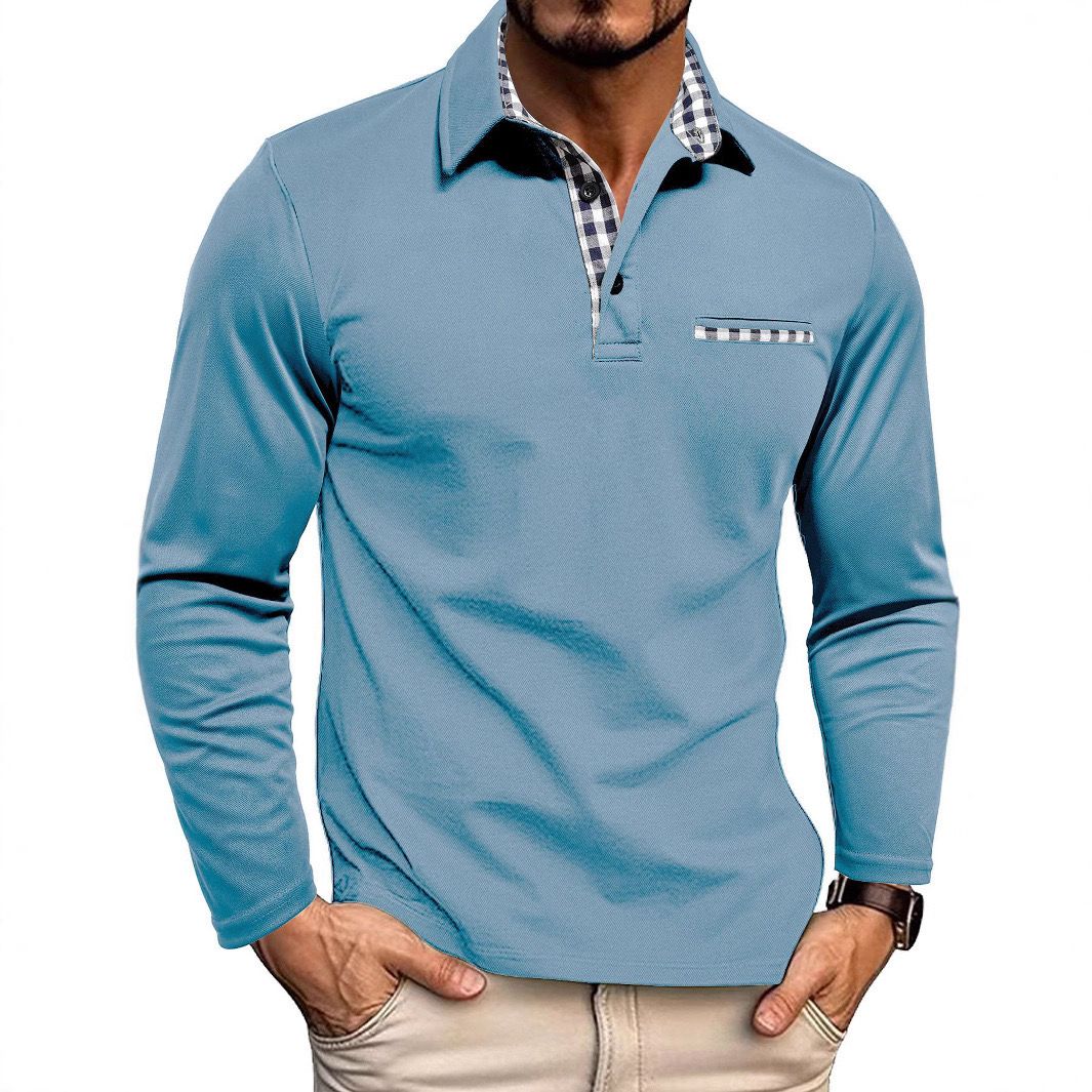 Henry – Elegancka koszulka polo z kontrastowym kołnierzem dla mężczyzn