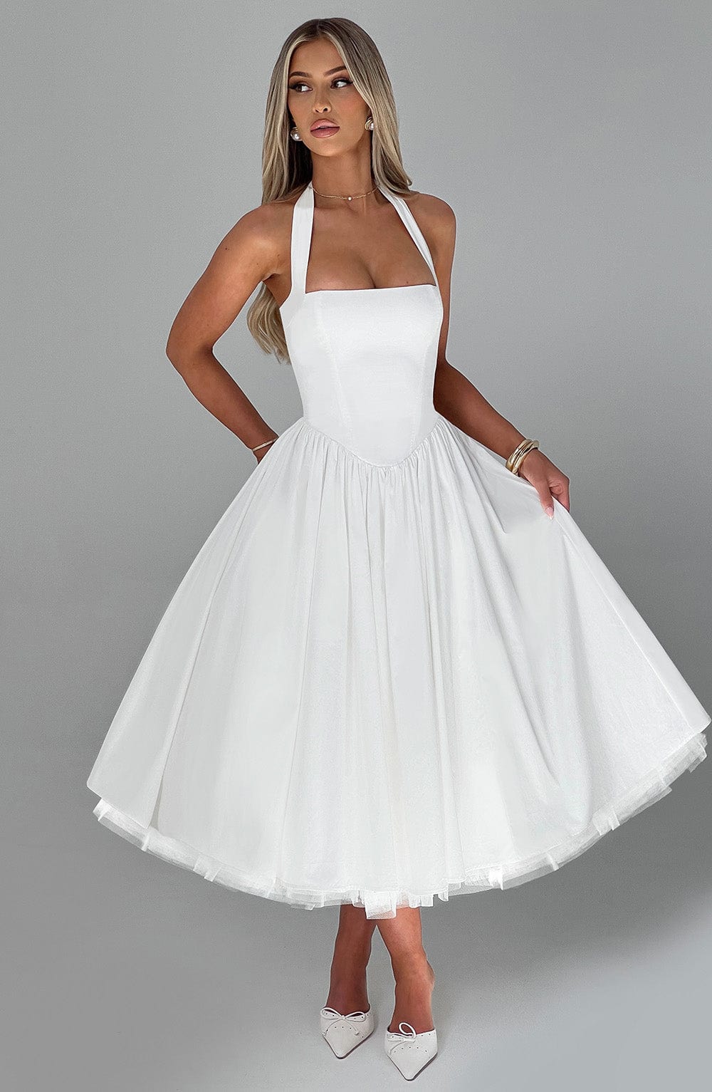 Lea – Elegant Halter-Neck Dress for Women - Image 7