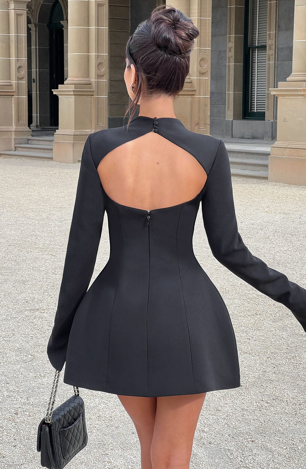 Marie – Elegant High Neckline Dress for Women - Image 5