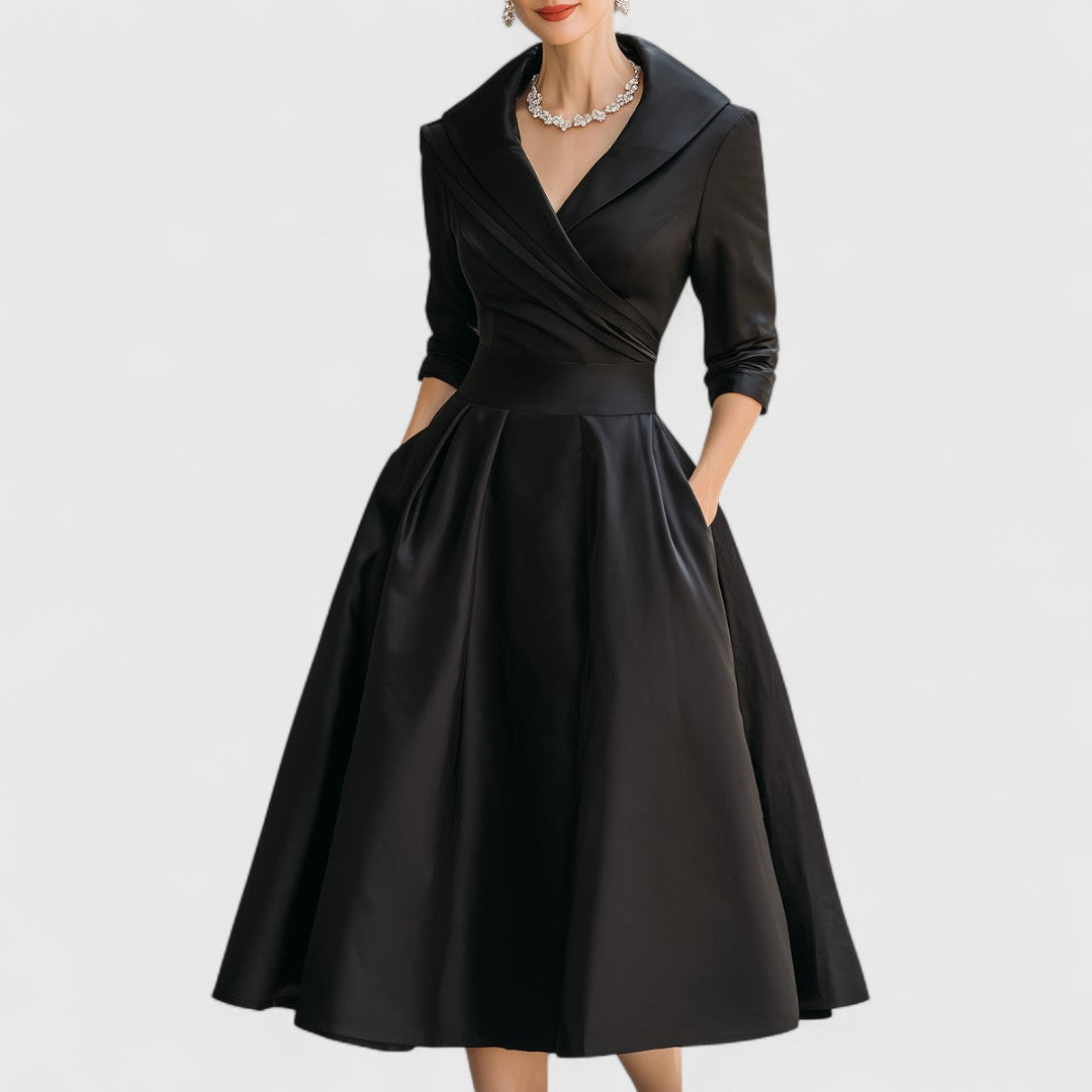Christina – Elegant Midi Dress for Women - Image 1