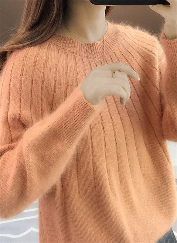 Agnieszka – Miękki Damski Sweter z Długim Rękawem