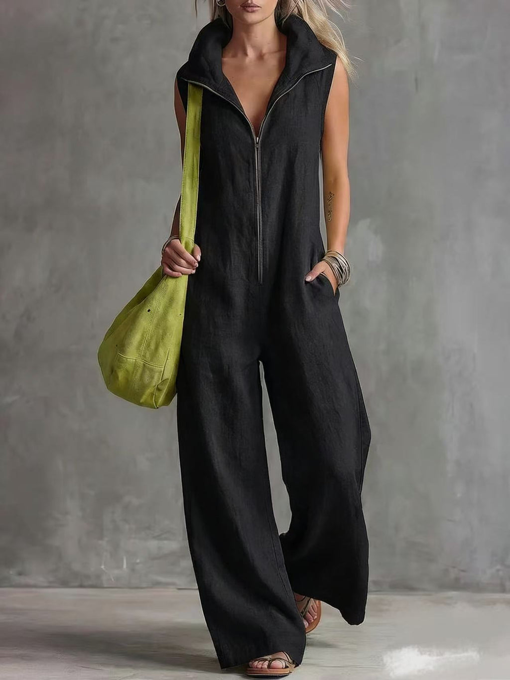 Daniela – Chic Loose Sleeveless Jumpsuit - Image 7