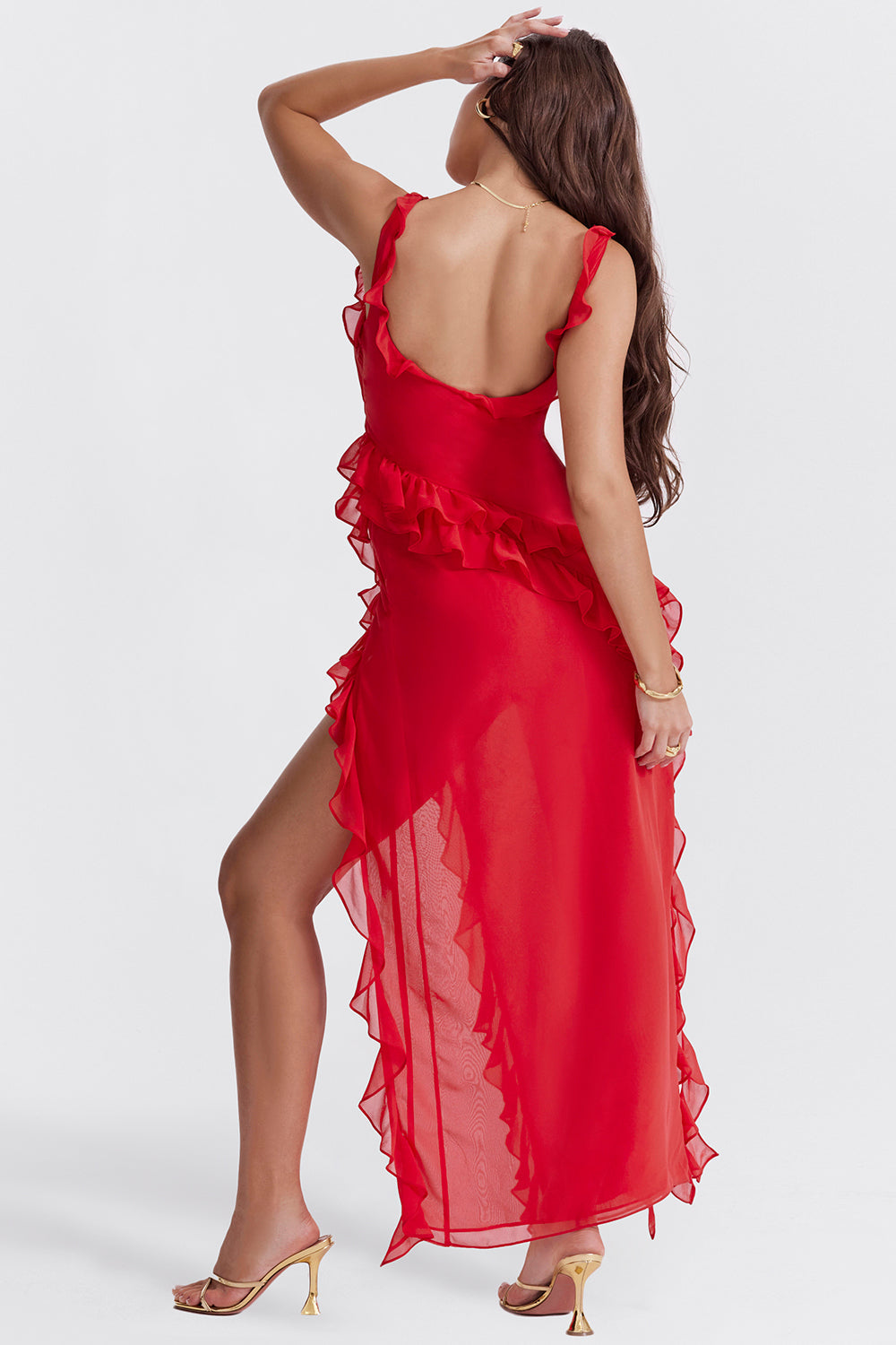 Maren – Elegant Ruffled Maxi Dress for women - Image 7