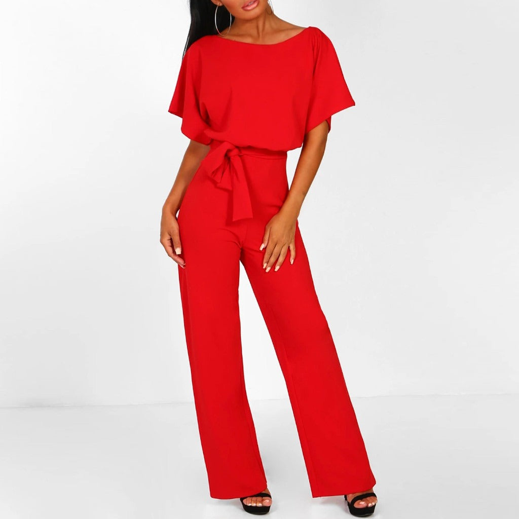 Annika – Women Elegant Belted Jumpsuit - Image 8