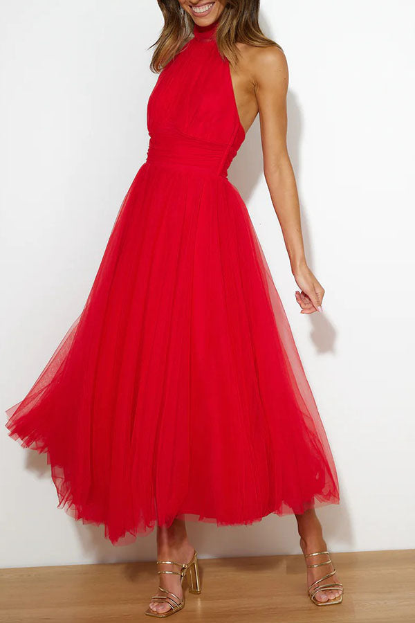 Theresa – Women Elegant Halter Neck Dress - Image 33