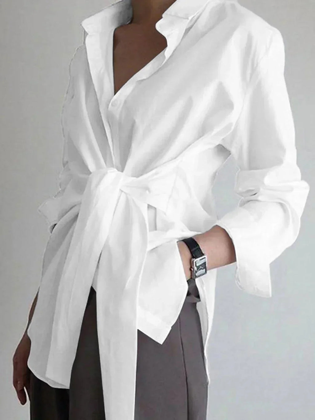 Paula – Tie-Front Wedding Guest Blouse - Image 1