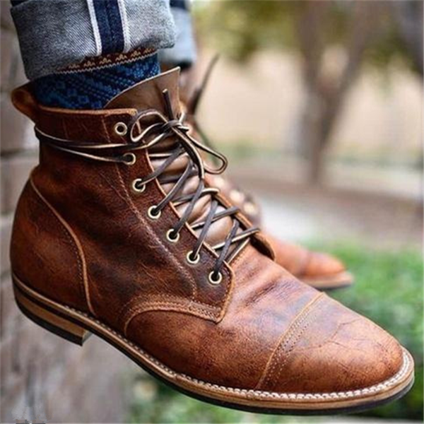 Lars – Lace-Up Round Toe Boots - Image 2