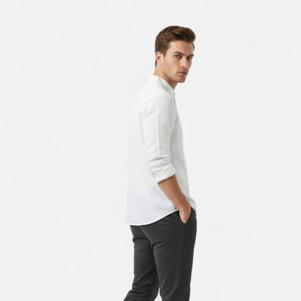 Louis – Long Sleeve Square Collar Shirt - Image 2