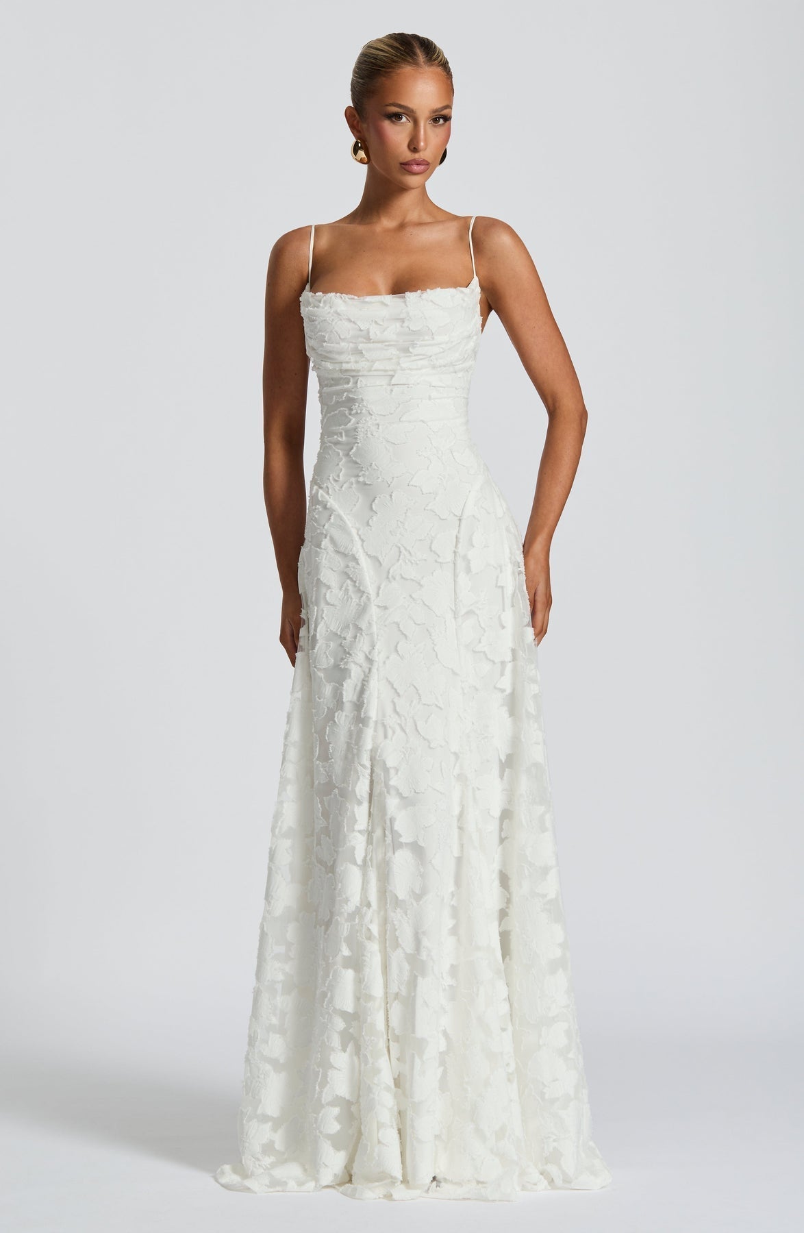 Maxi Dress Women's Floral Lace with Spaghetti Straps - Image 12