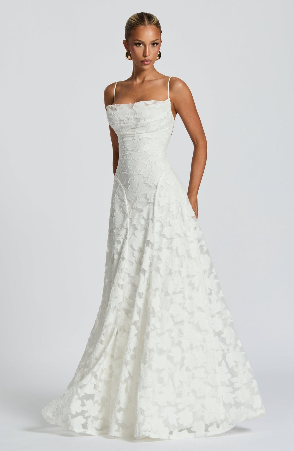 Maxi Dress Women's Floral Lace with Spaghetti Straps - Image 13