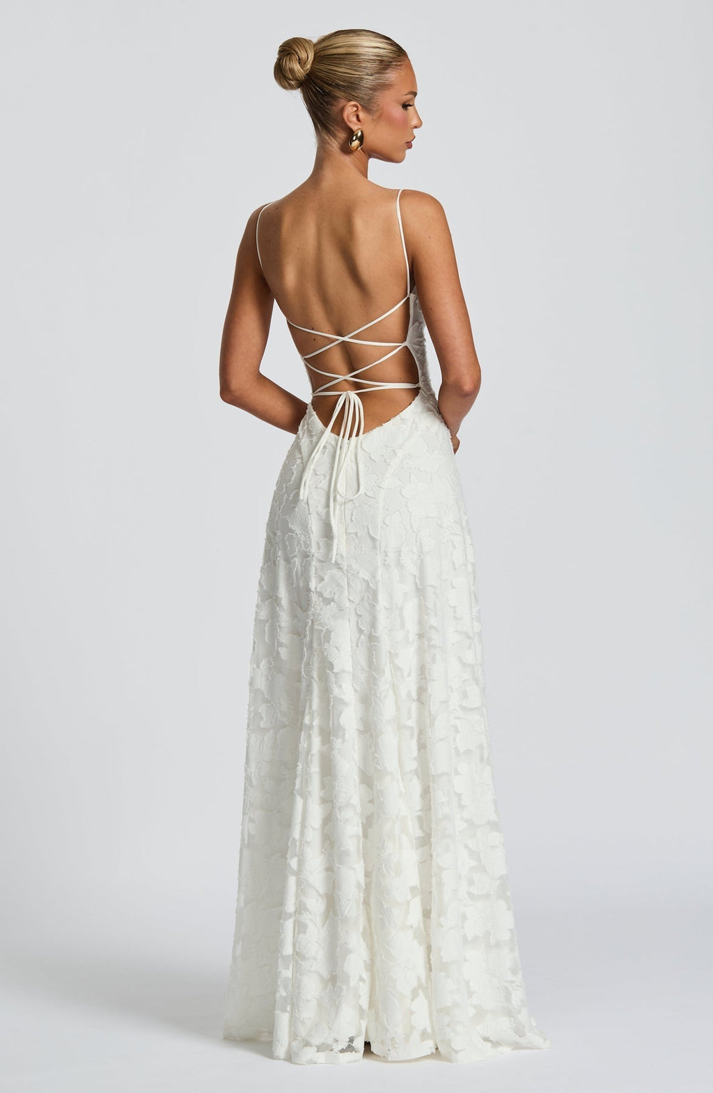 Maxi Dress Women's Floral Lace with Spaghetti Straps - Image 14