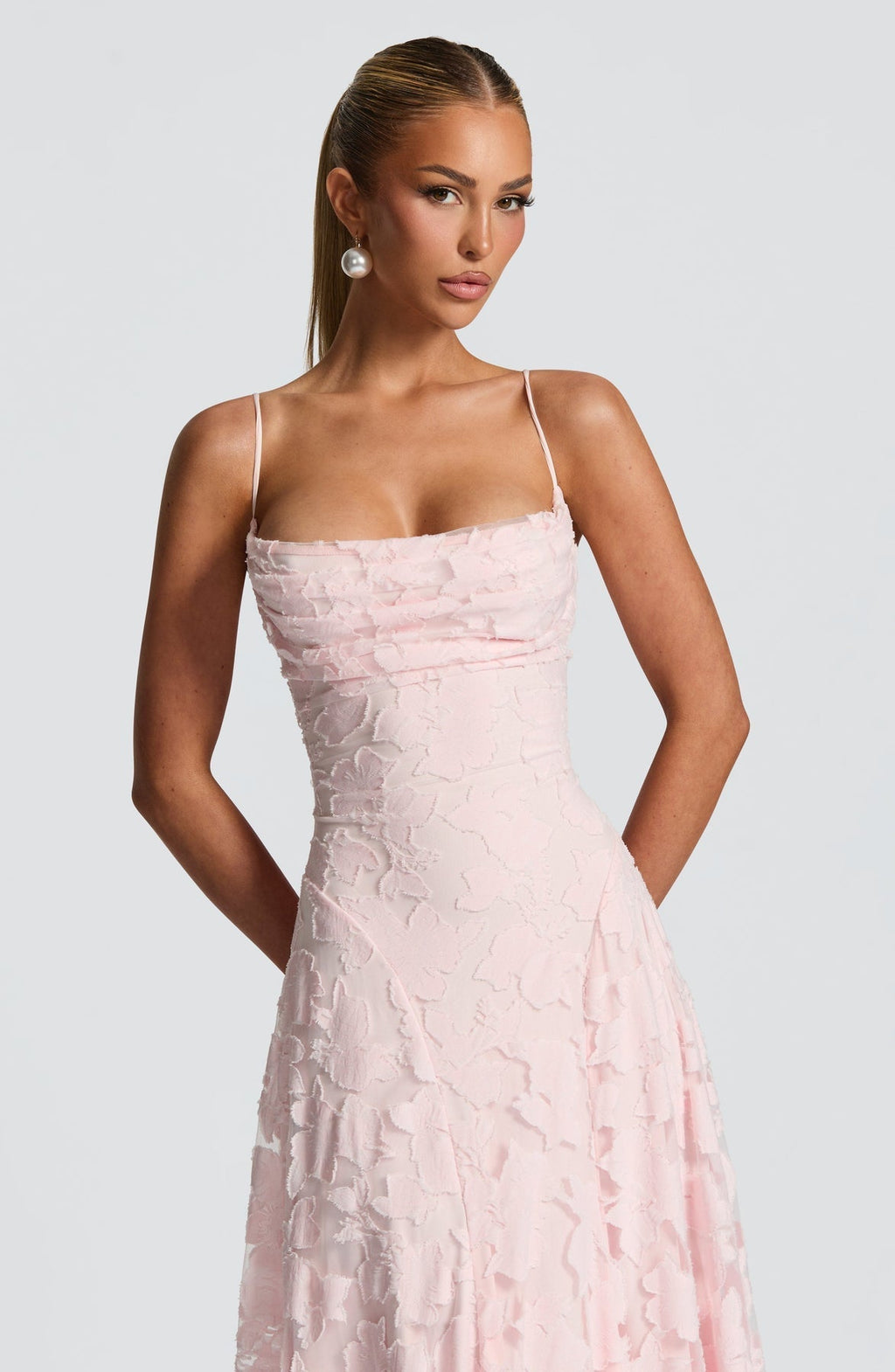 Maxi Dress Women's Floral Lace with Spaghetti Straps - Image 16