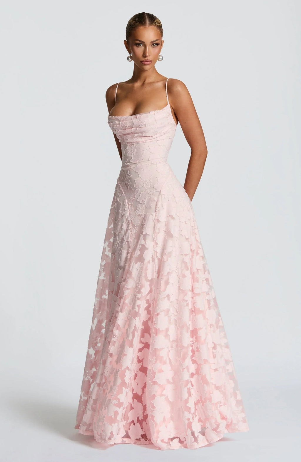 Maxi Dress Women's Floral Lace with Spaghetti Straps - Image 17