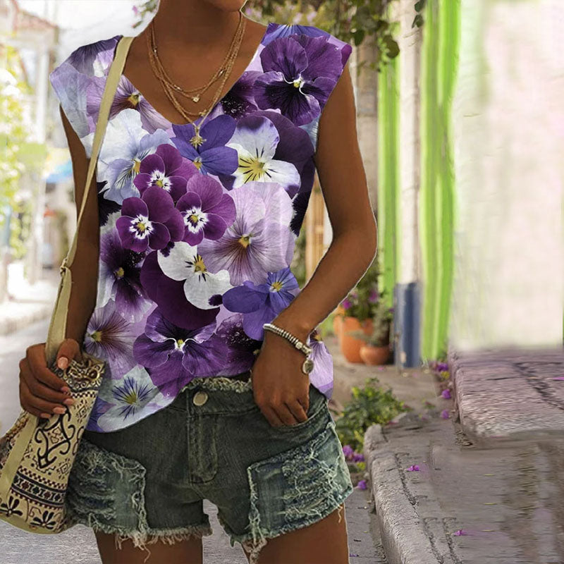 Laura – Floral Summer Blouse - Image 2