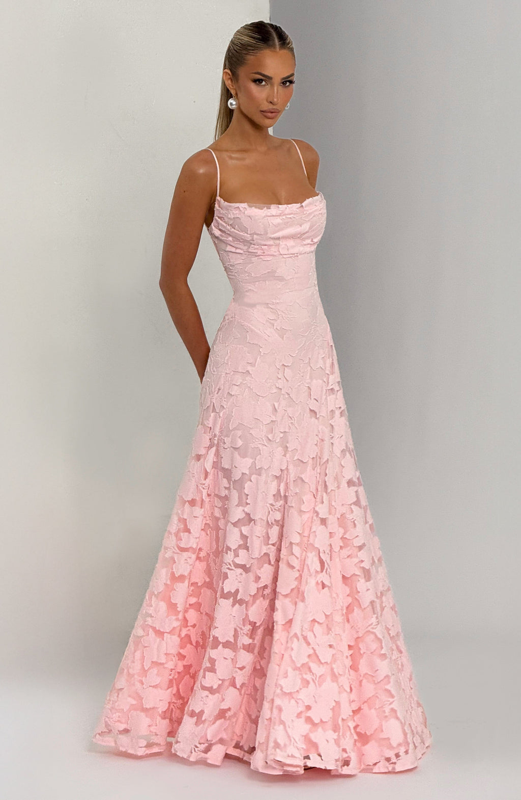 Maxi Dress Women's Elegant Floral Design with Flattering Silhouette - Image 15