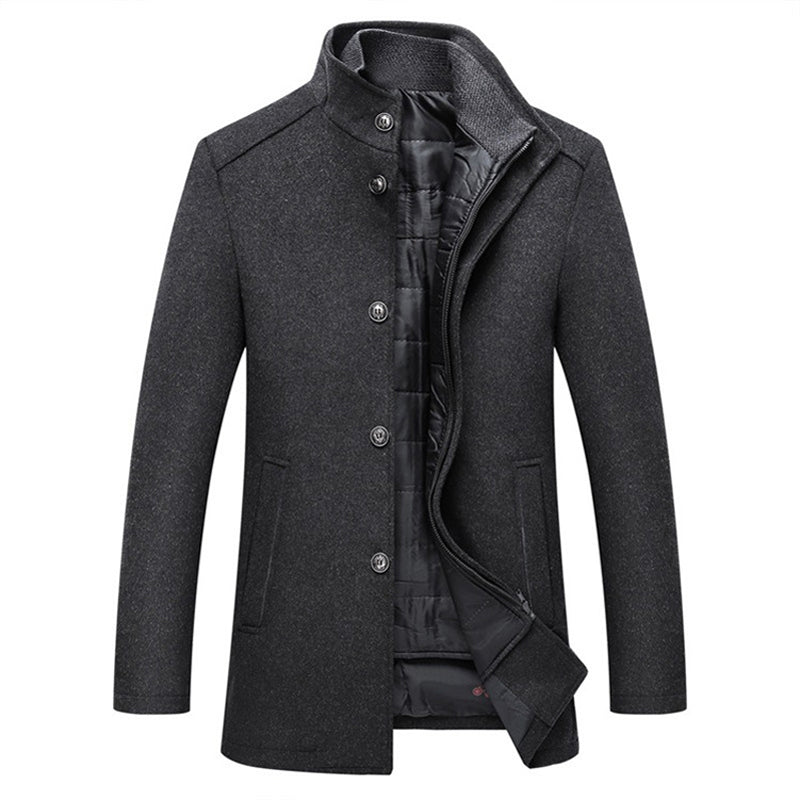Daniel – Męski Elegancki Płaszcz Ocieplany