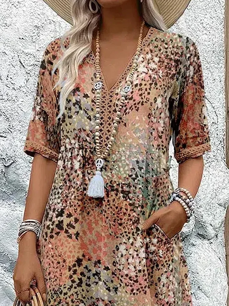 Erika – Vibrant Pattern Dress - Image 7
