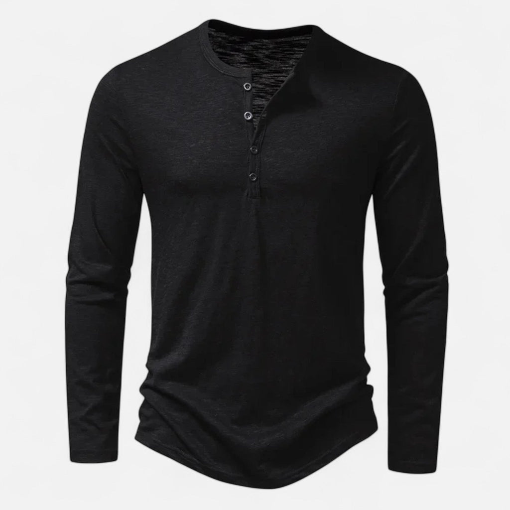 Theo – Long Sleeve Henley Shirt - Image 7