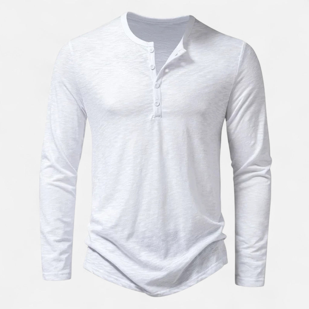 Theo – Long Sleeve Henley Shirt - Image 5