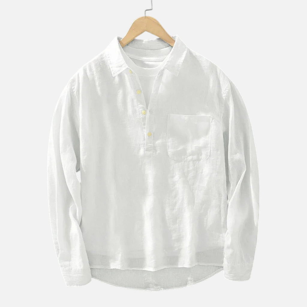 Louis – Long Sleeve Square Collar Shirt - Image 3