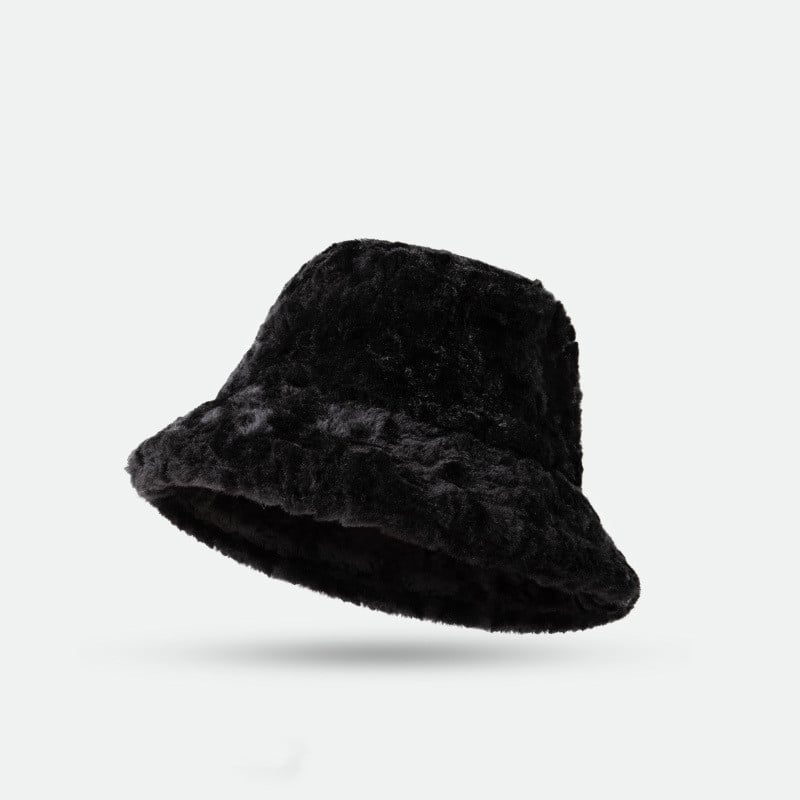 Mila – Damski zimowy bucket hat z miękkim futrzanym wykończeniem