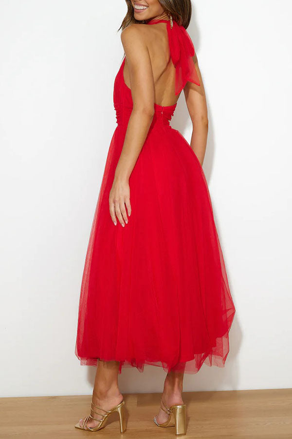 Theresa – Women Elegant Halter Neck Dress - Image 36