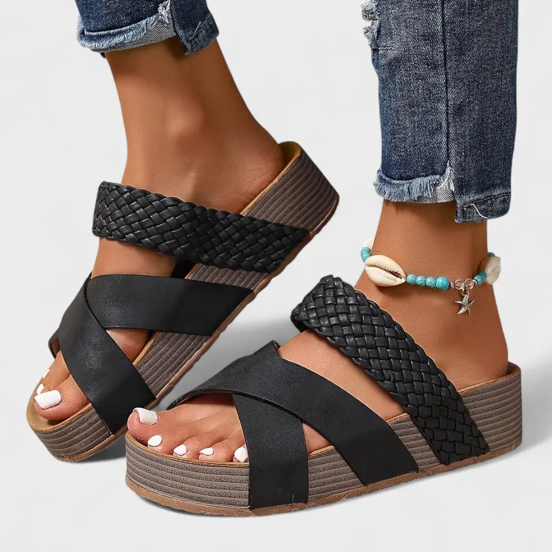 Cecilia – Stylish Cross-Strap Sandals - Image 6