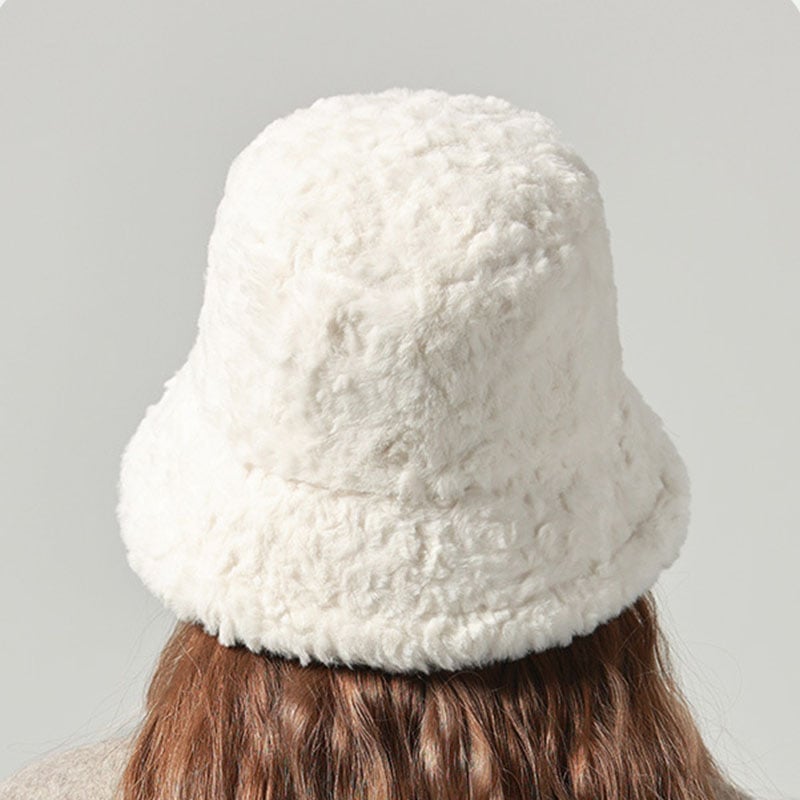Mila – Damski zimowy bucket hat z miękkim futrzanym wykończeniem