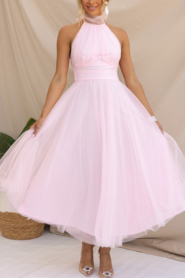 Theresa – Women Elegant Halter Neck Dress - Image 27
