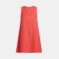 Ella - Women's Mini Dress White Linen - Image 8