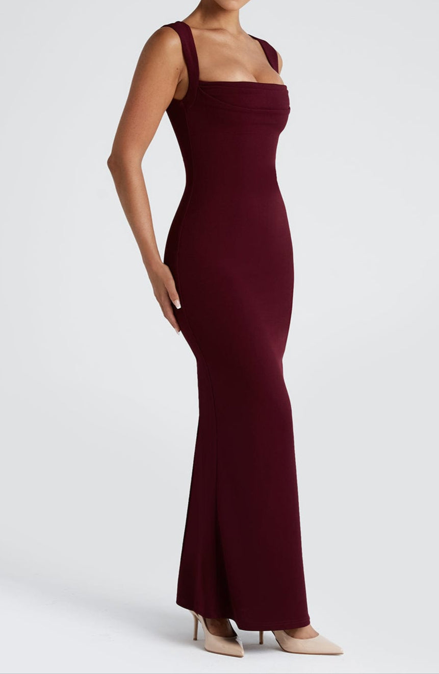 Maia – Damska sukienka maxi o eleganckim, dopasowanym kroju