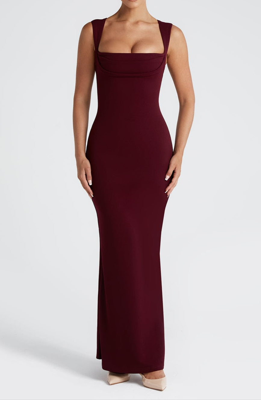 Maia – Damska sukienka maxi o eleganckim, dopasowanym kroju