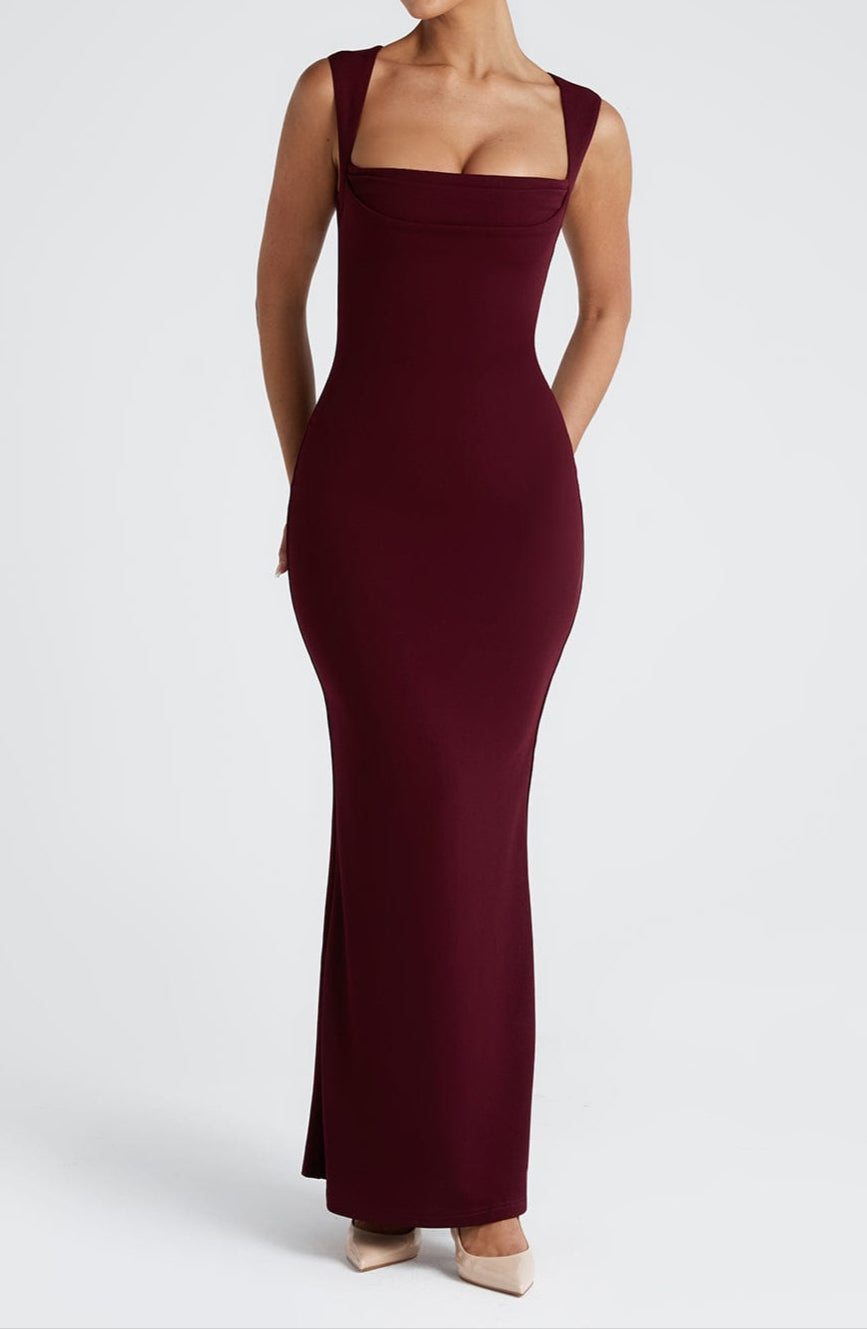 Maia – Damska sukienka maxi o eleganckim, dopasowanym kroju