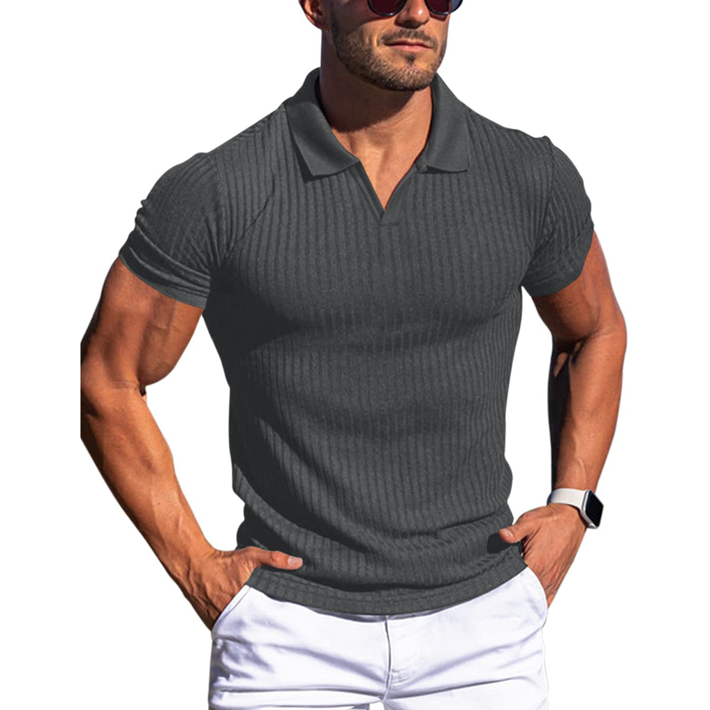 Robert – Ribbed Polo Shirt - Image 7