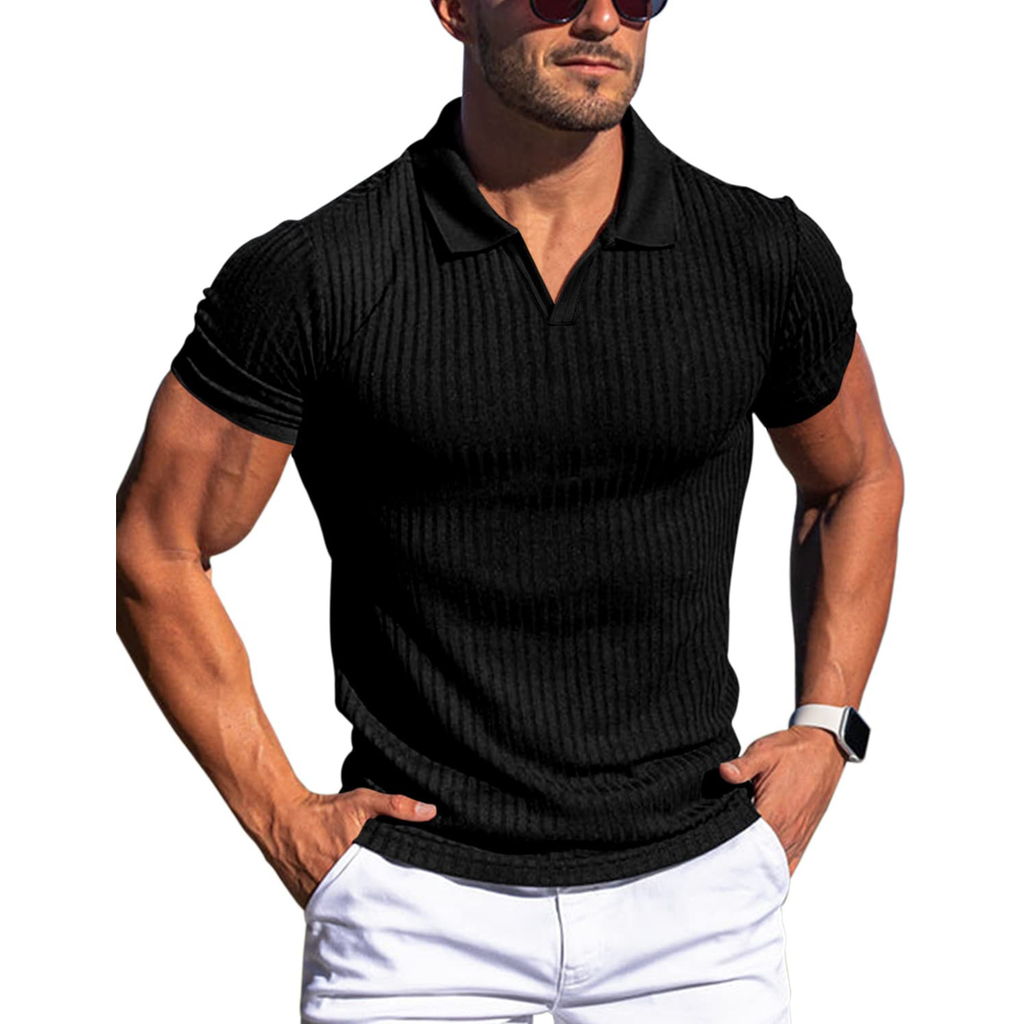Robert – Ribbed Polo Shirt - Image 3